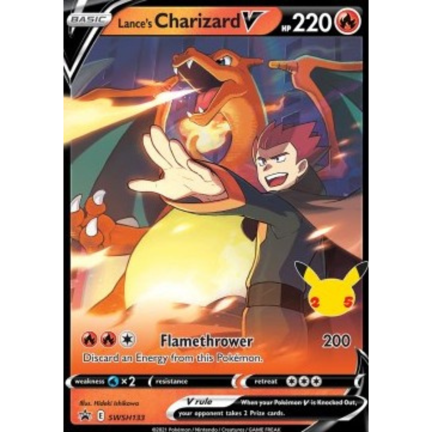 SWSH 133 - Lance's Charizard V
