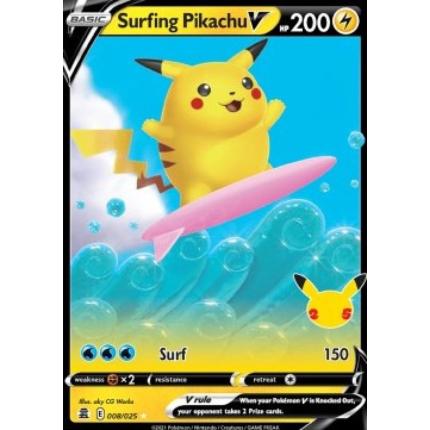 CEL 008 - Surfing Pikachu V