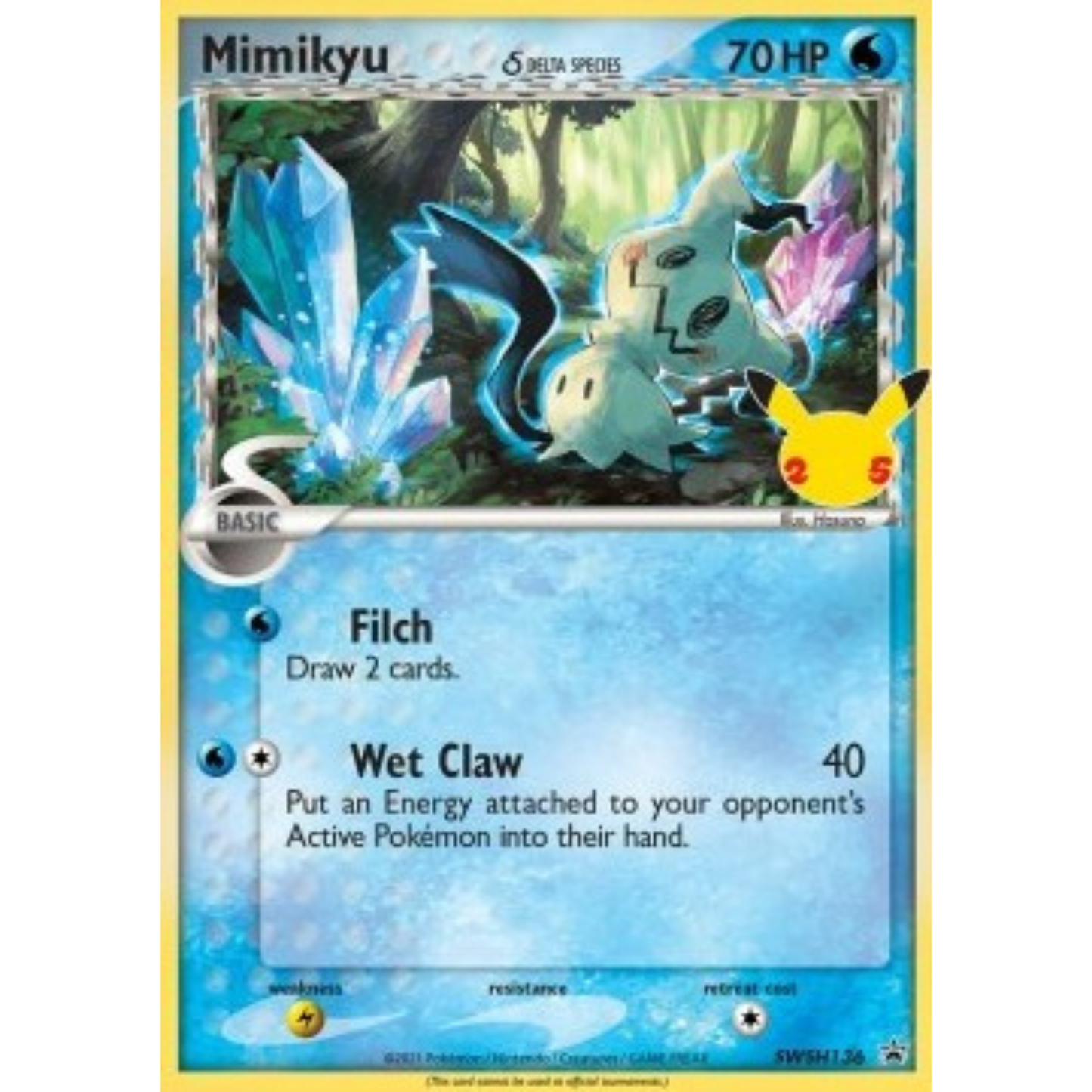 SWSH 136- Mimikyu δ Delta Species