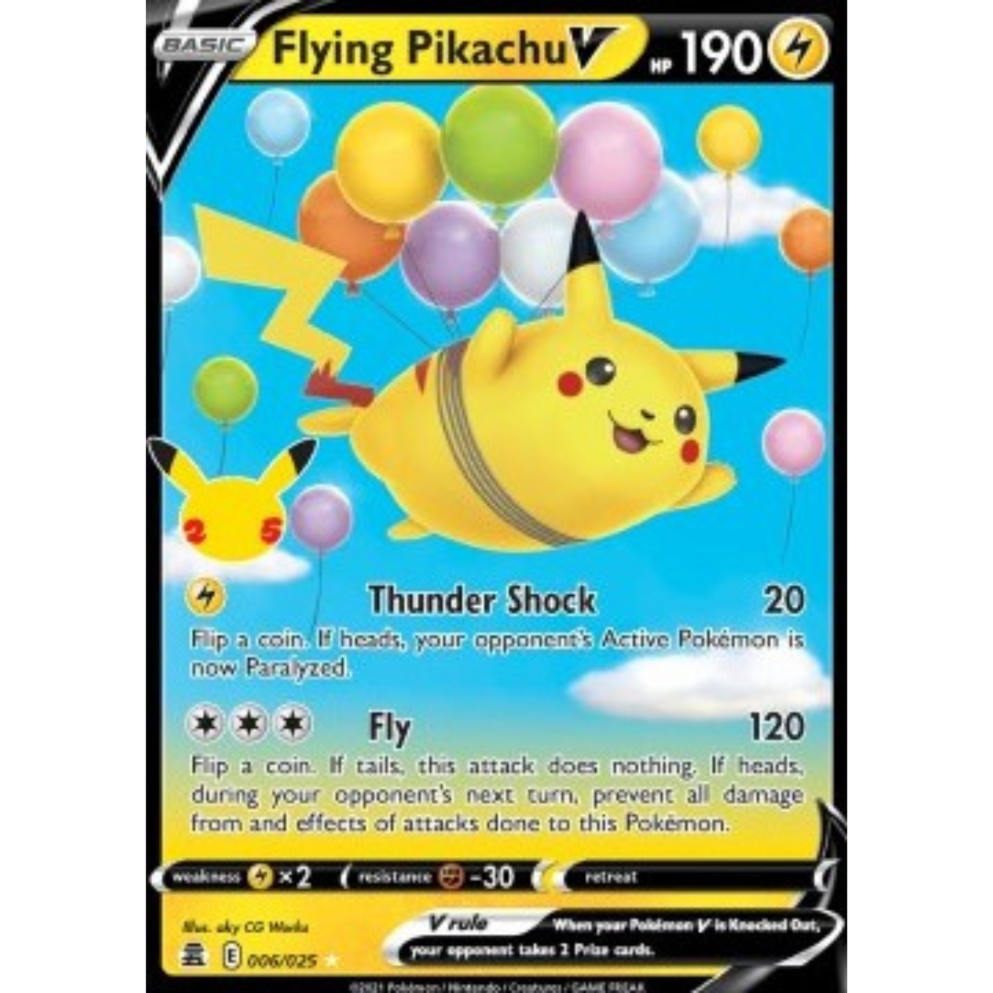 CEL 006 - Flying Pikachu V