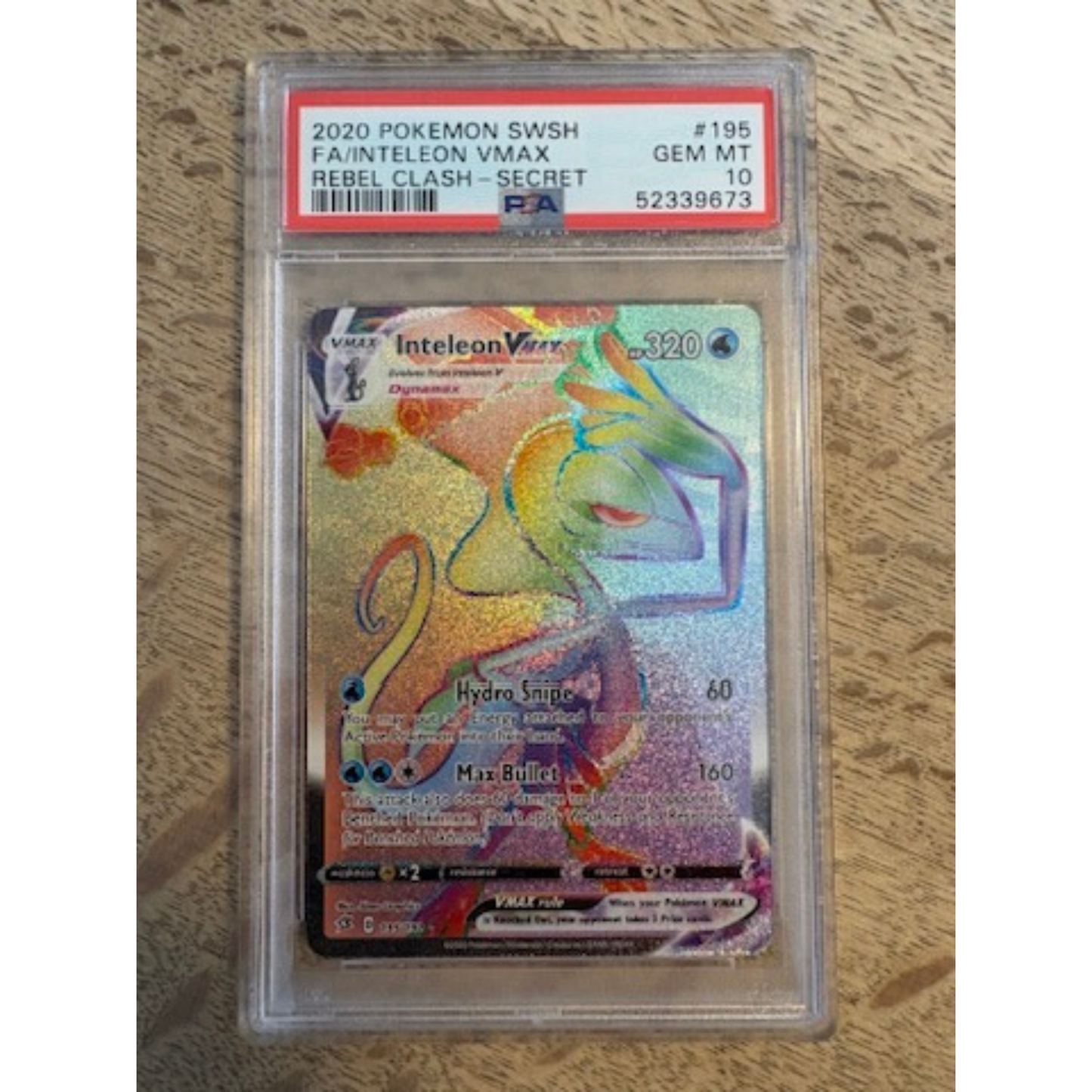 Rebel Clash 195 - Inteleon VMax PSA 10