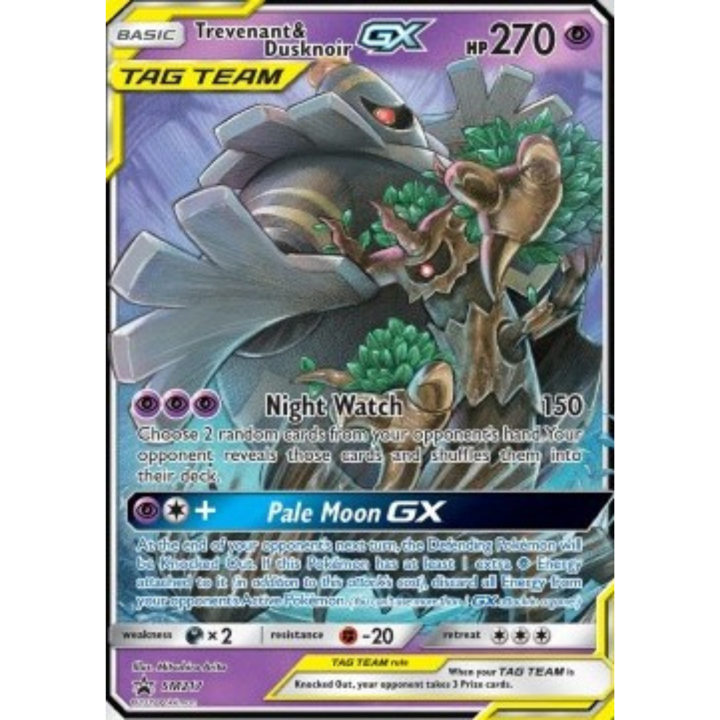 SM 217 - Trevenant & Dusknoir GX TAG TEAM