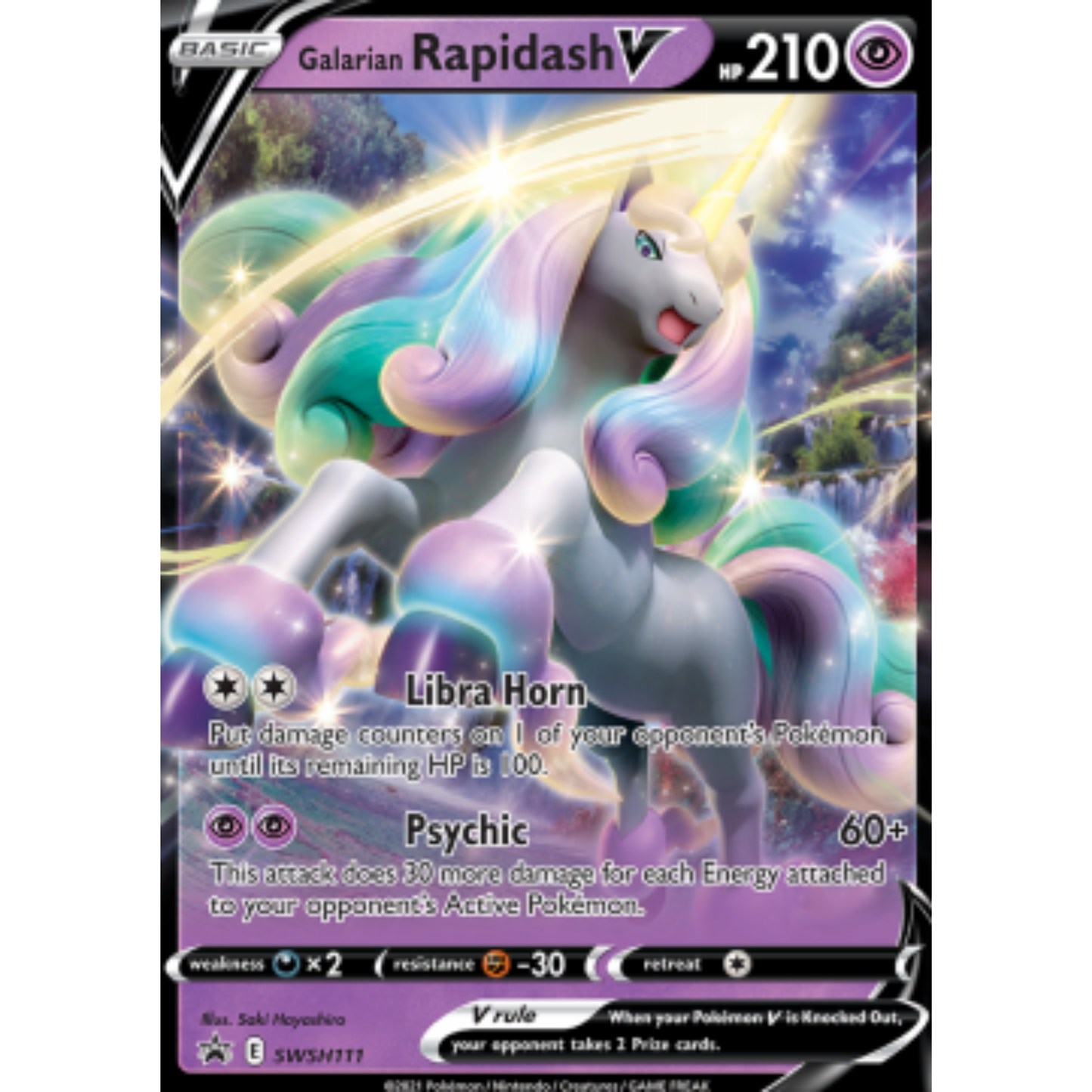 SWSH 111 - Galarian Rapidash V