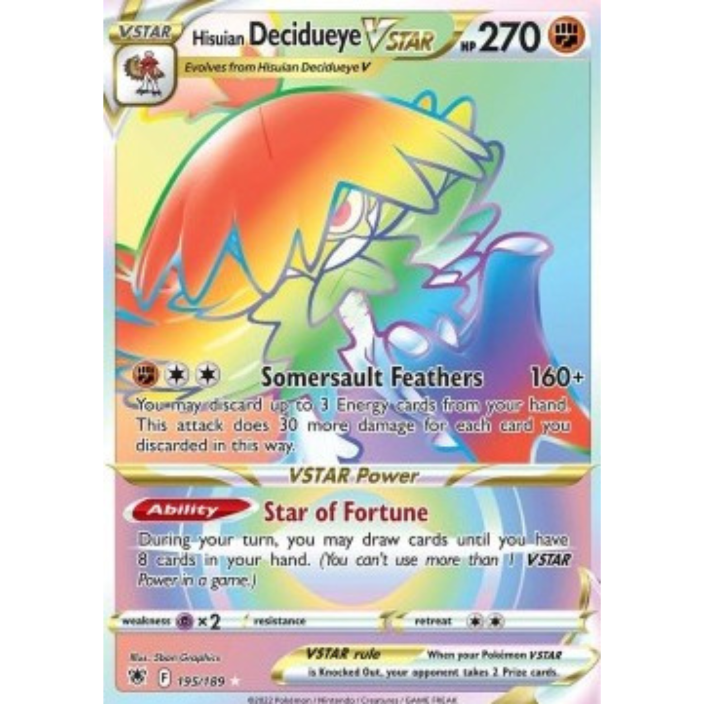 ASR 195 - Hisuian Decidueye VSTAR