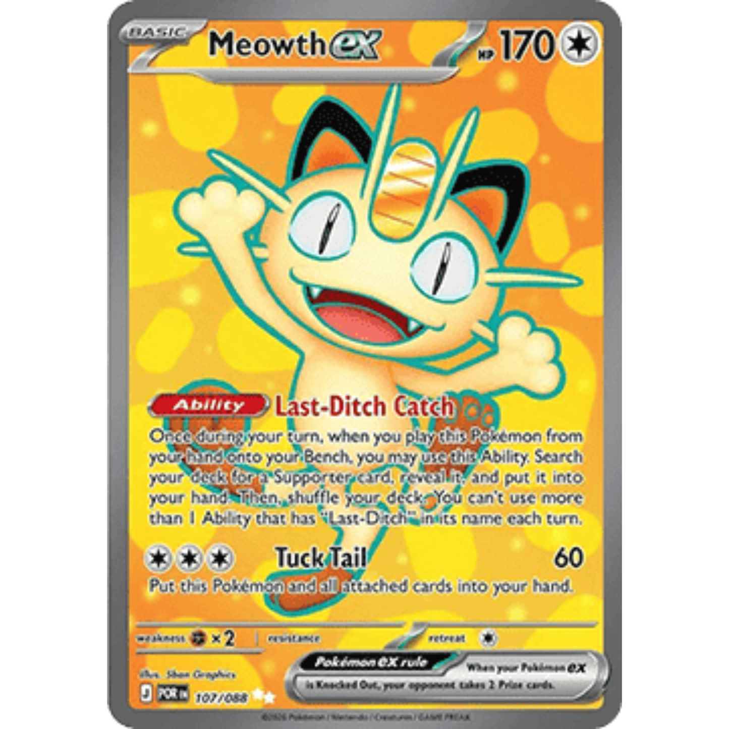 POR 107 - Meowth ex