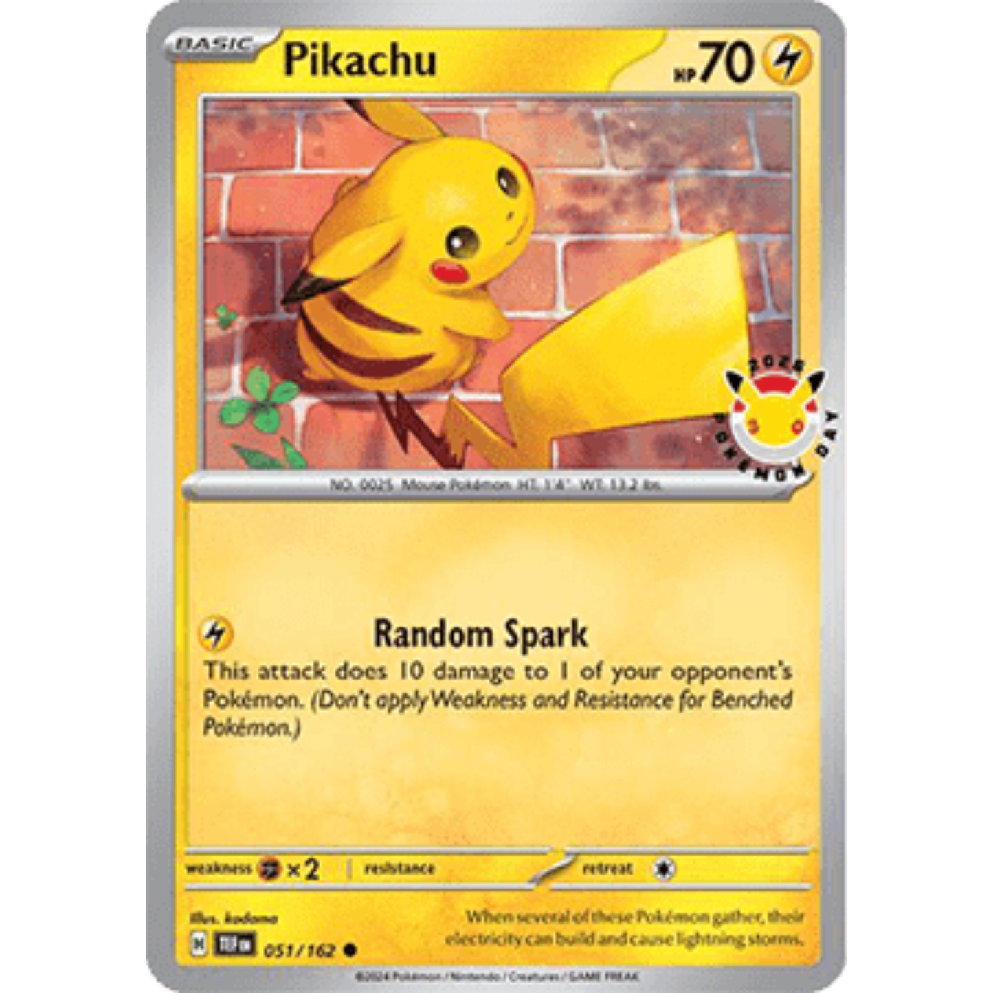 TEF 051 - Pikachu Pokemon Day Promo