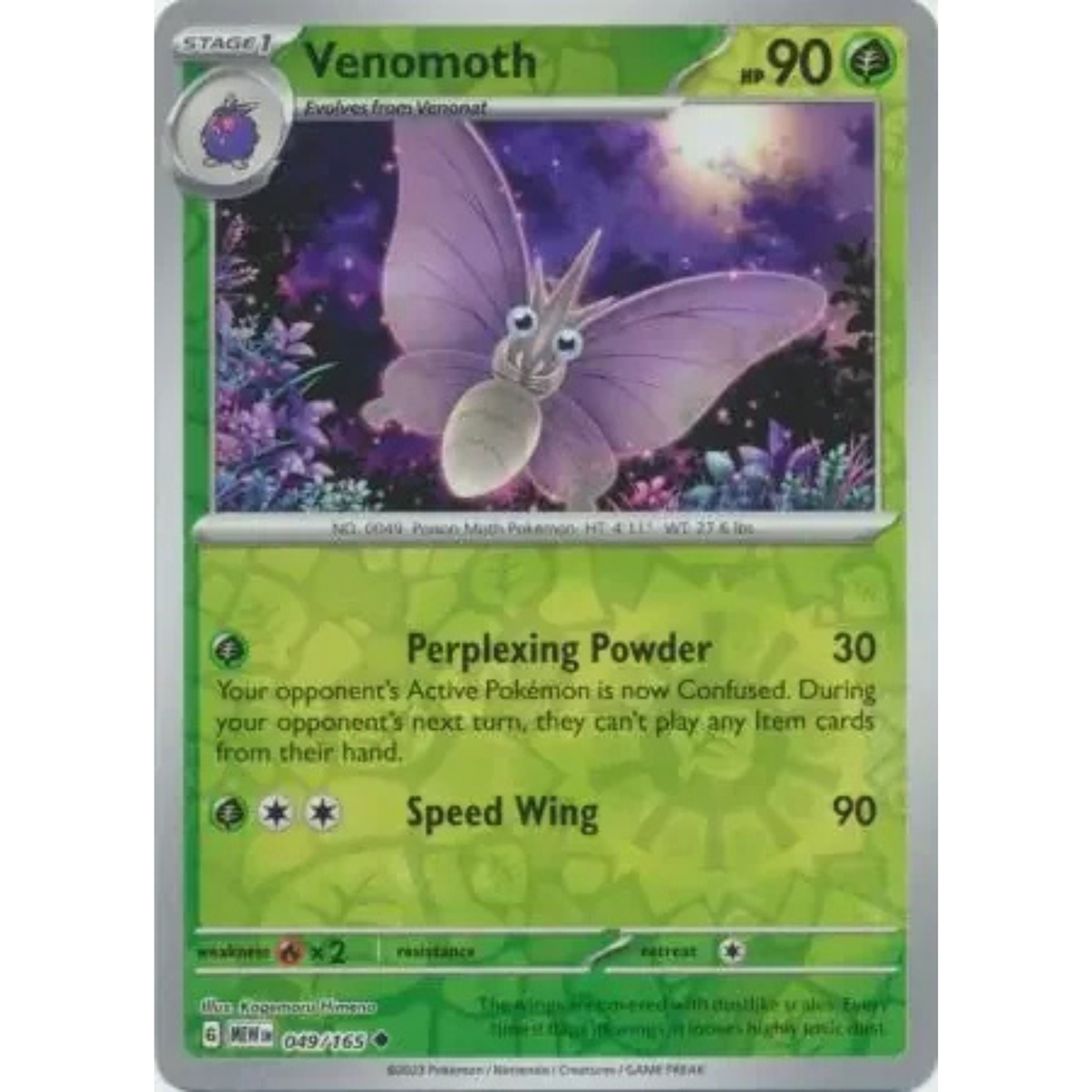 MEW 049 - Venomoth Reverse