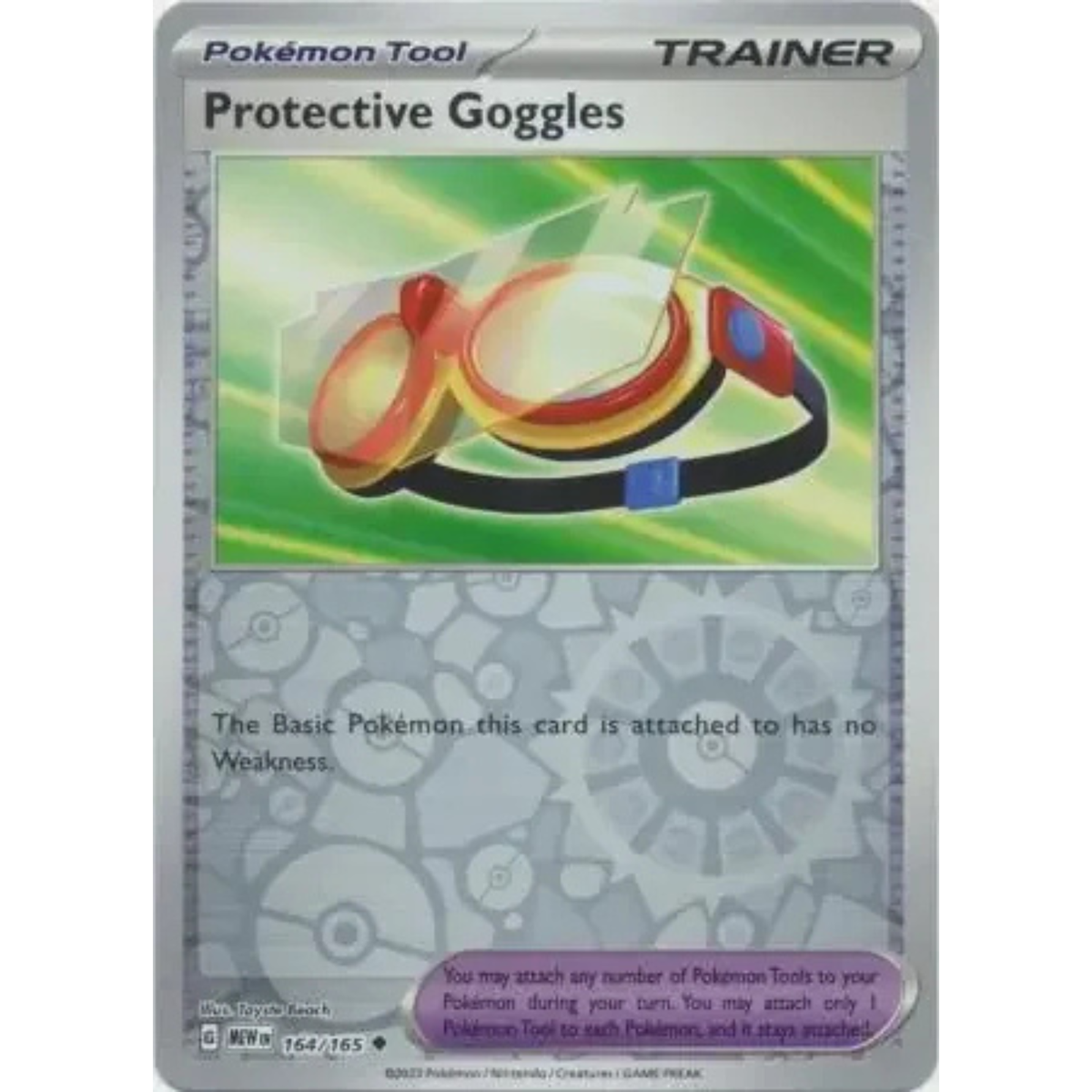 MEW 164 - Protective Goggles Reverse