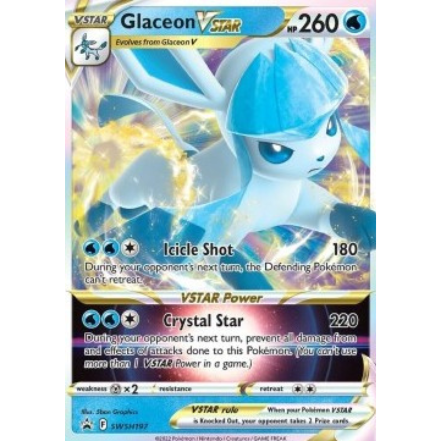 SWSH 197 - Glaceon VStar