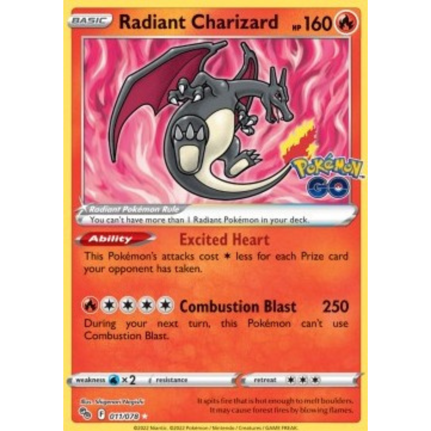 PGO 011 - Radiant Charizard