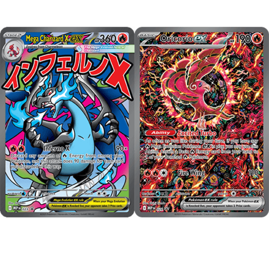 Sealed promokort, Mega Charizard & Oricorio