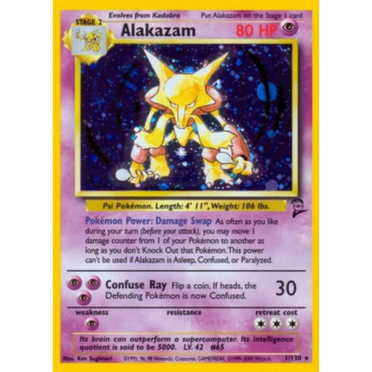 B2 1 - Alakazam Holo - *Excellent*