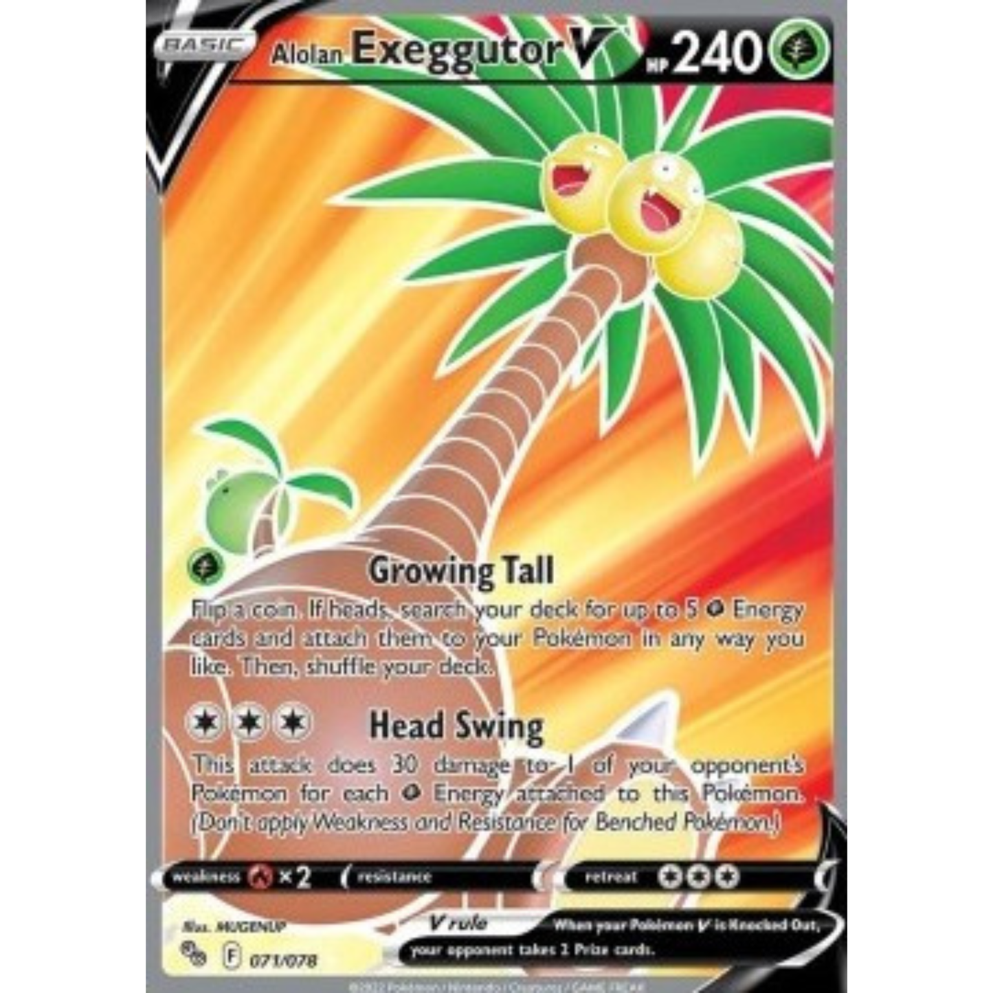 PGO 071 - Alolan Exeggutor V