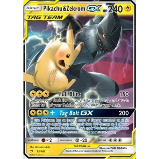 TEU 33 - Pikachu & Zekrom GX