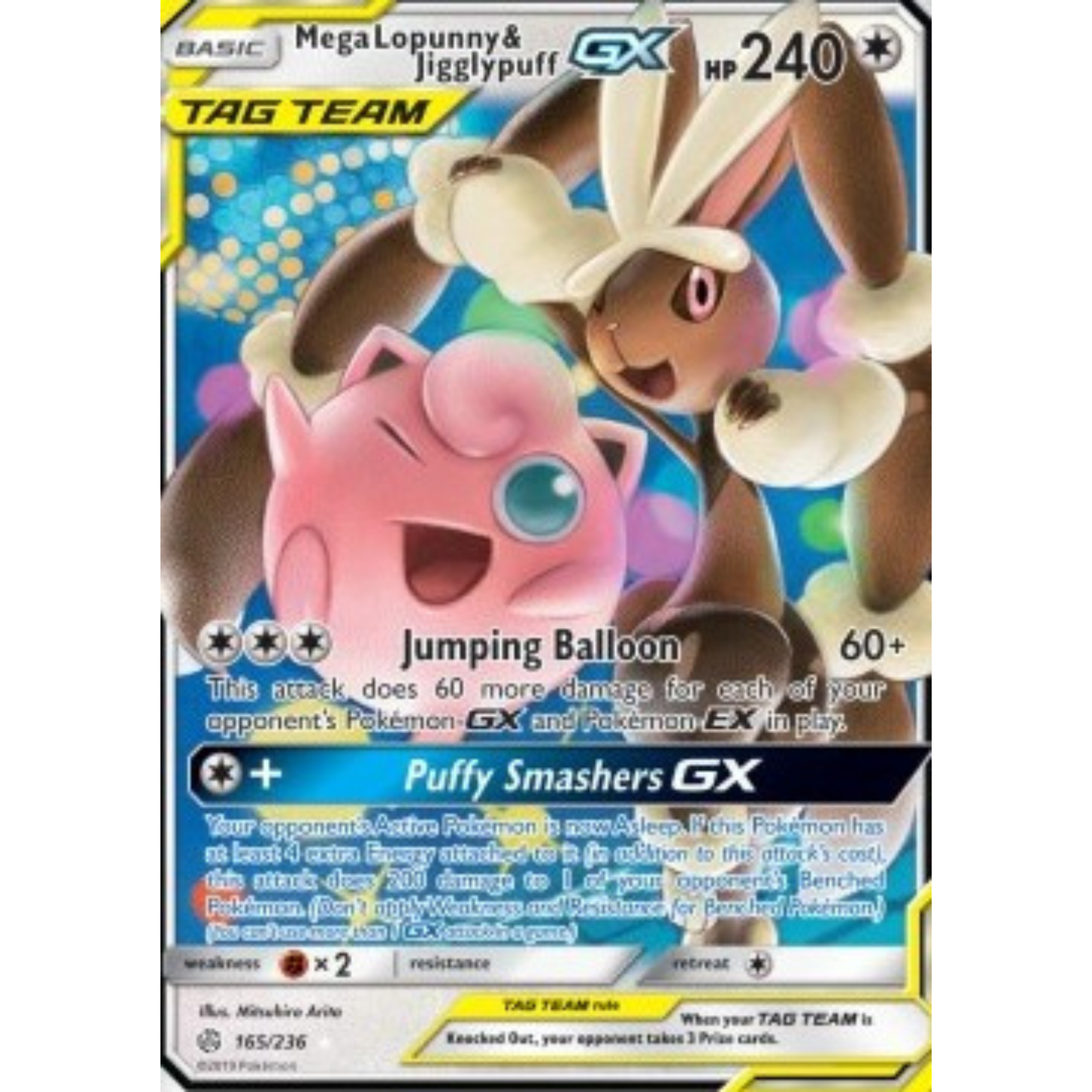CEC 165 - Mega Lopunny & Jigglypuff GX
