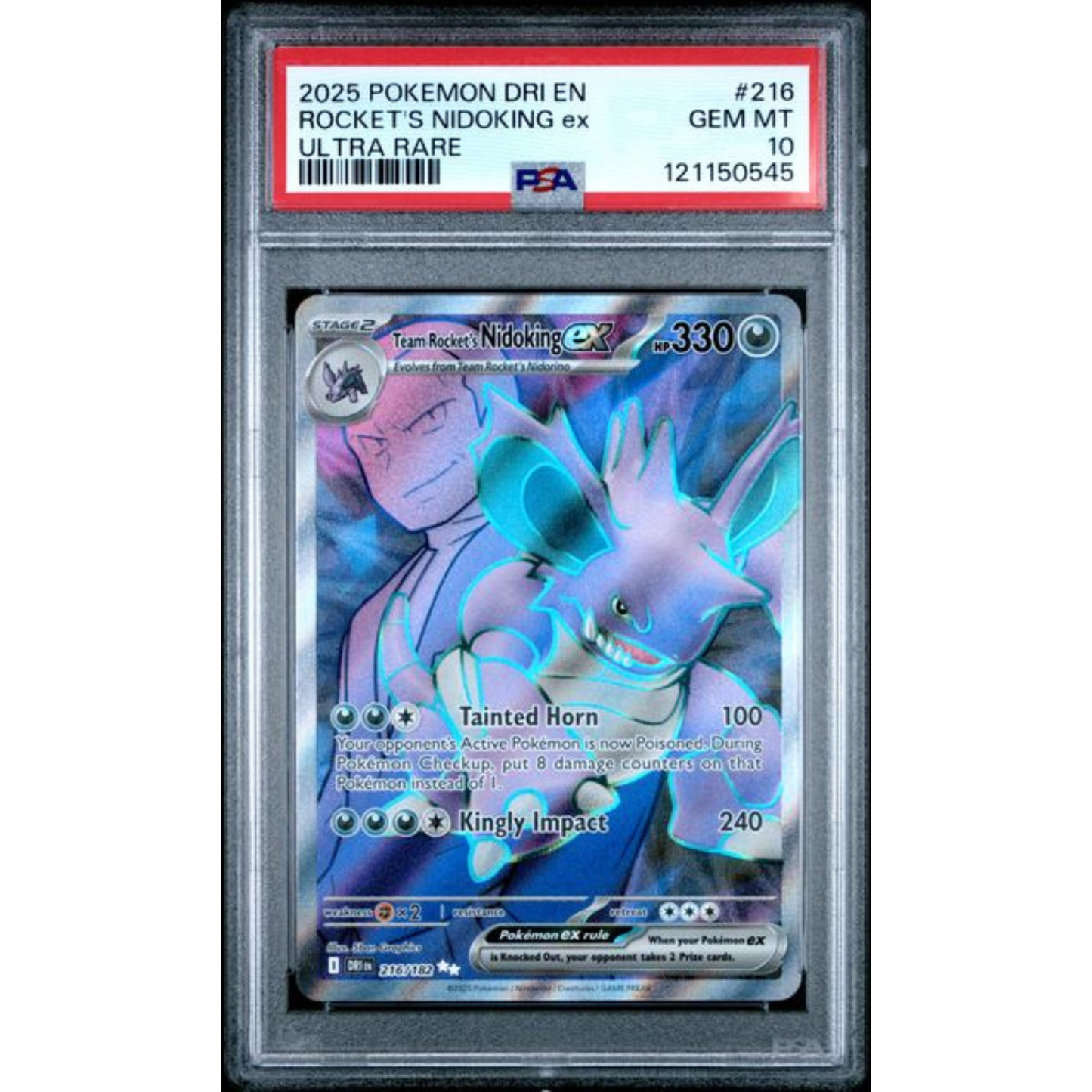 DRI 216 - Rocket's Nidoking ex PSA 10