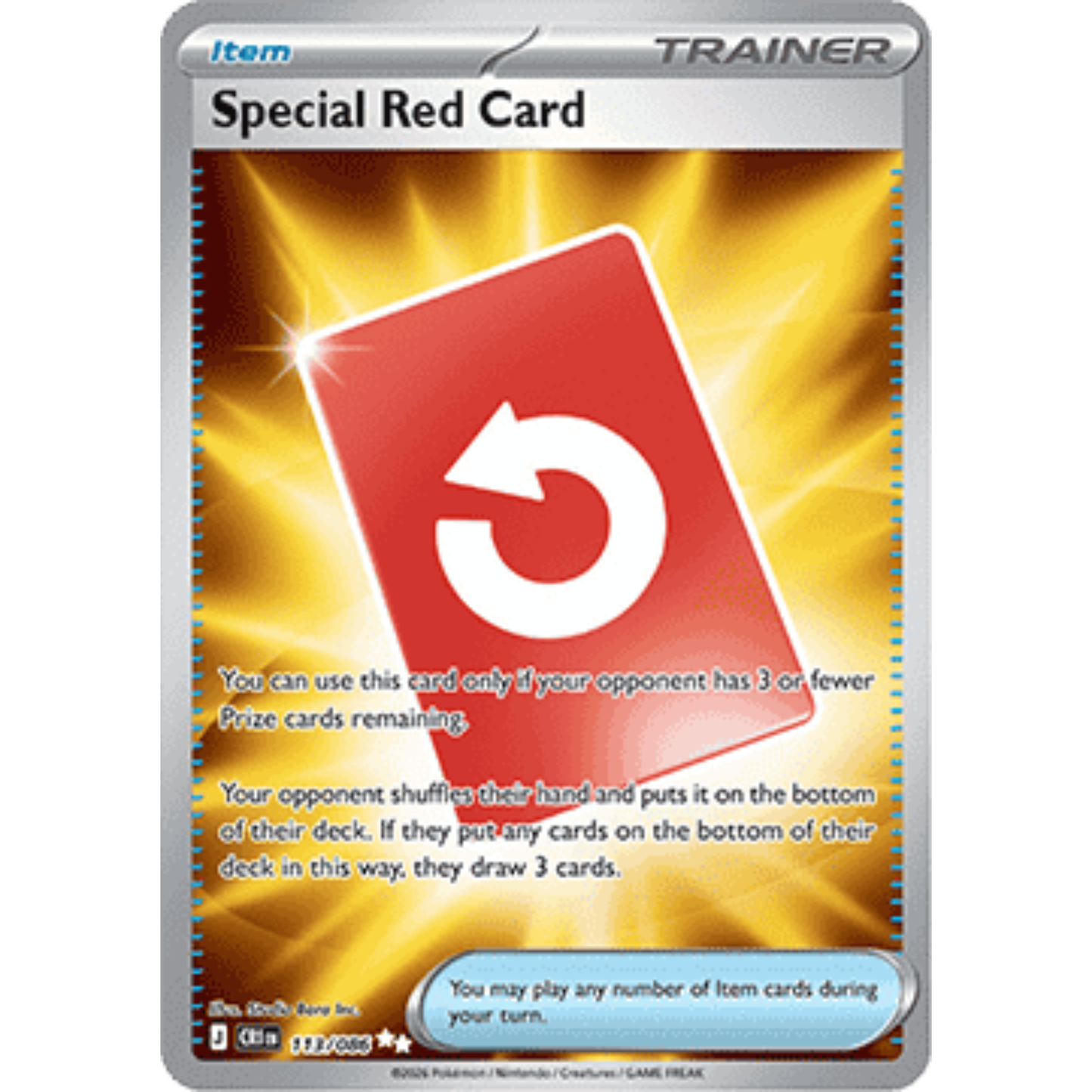 CRI 113 - Special Red Card