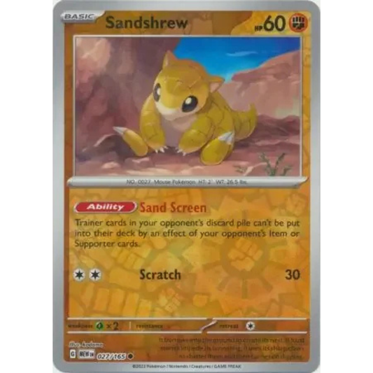 MEW 027 - Sandshrew Reverse
