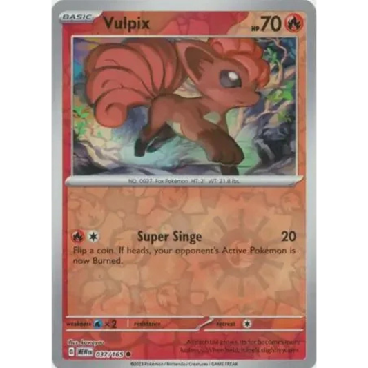MEW 037 - Vulpix Reverse