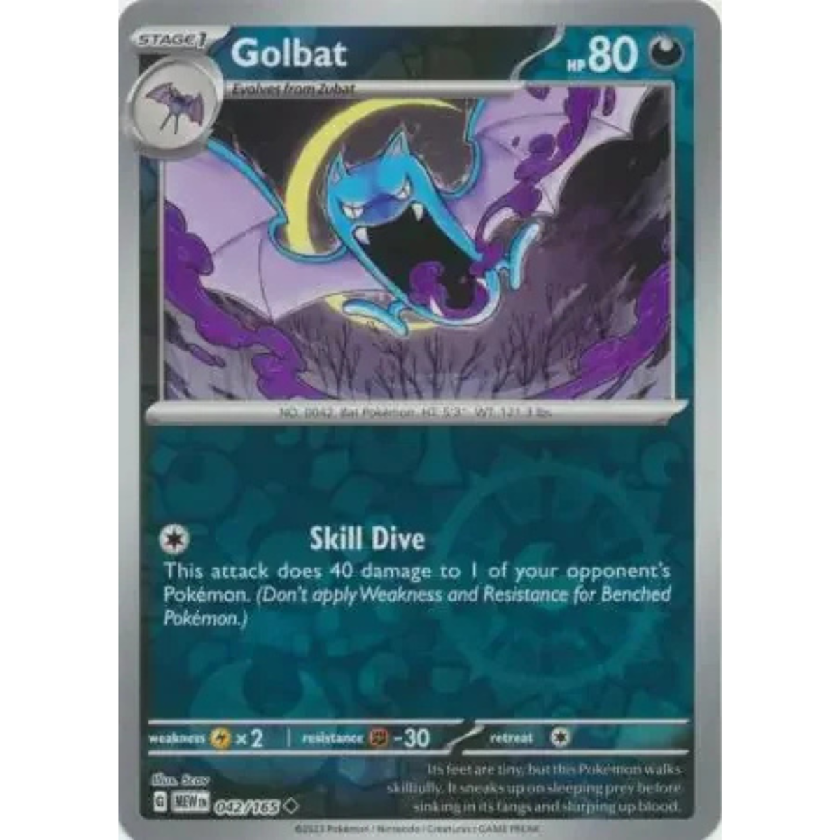 MEW 042 - Golbat Reverse
