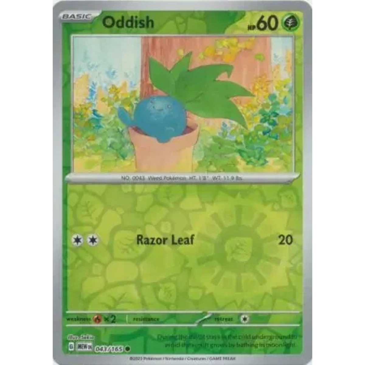 MEW 043 - Oddish Reverse