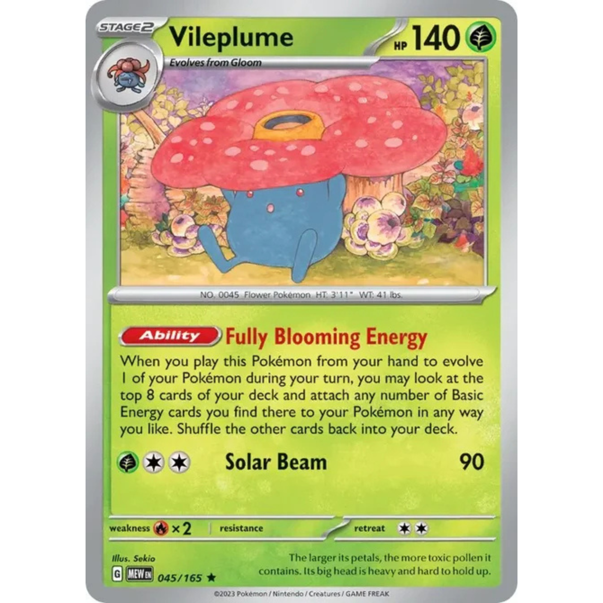 MEW 045 - Vileplume Holo