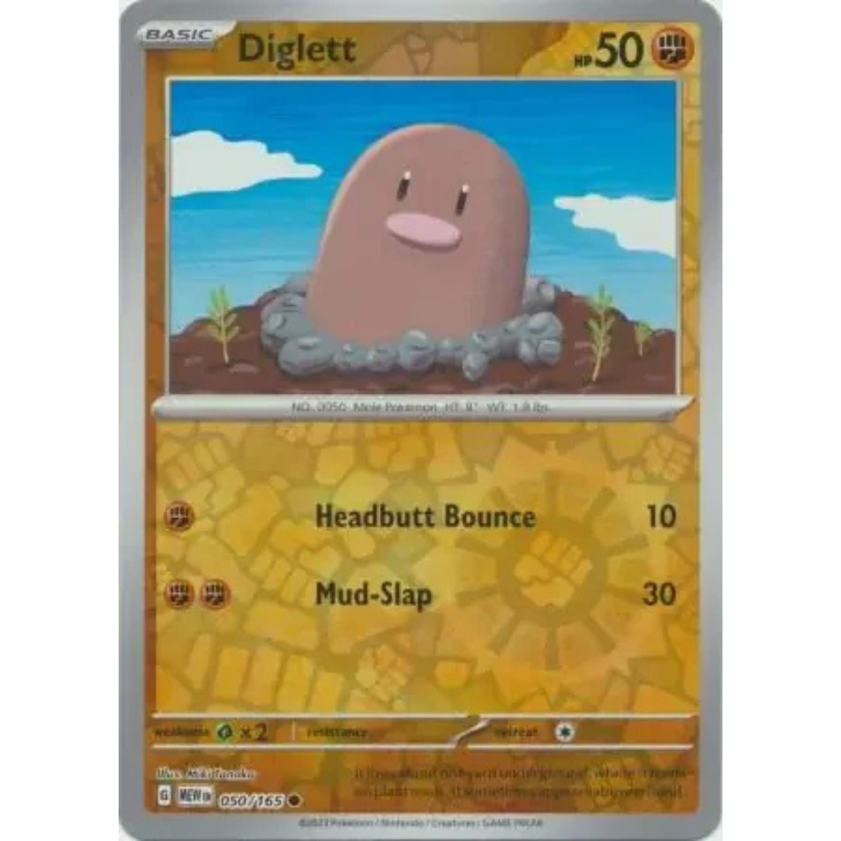 MEW 050 - Diglett Reverse
