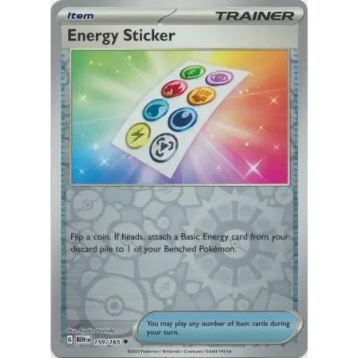 MEW 159 - Energy Sticker Reverse