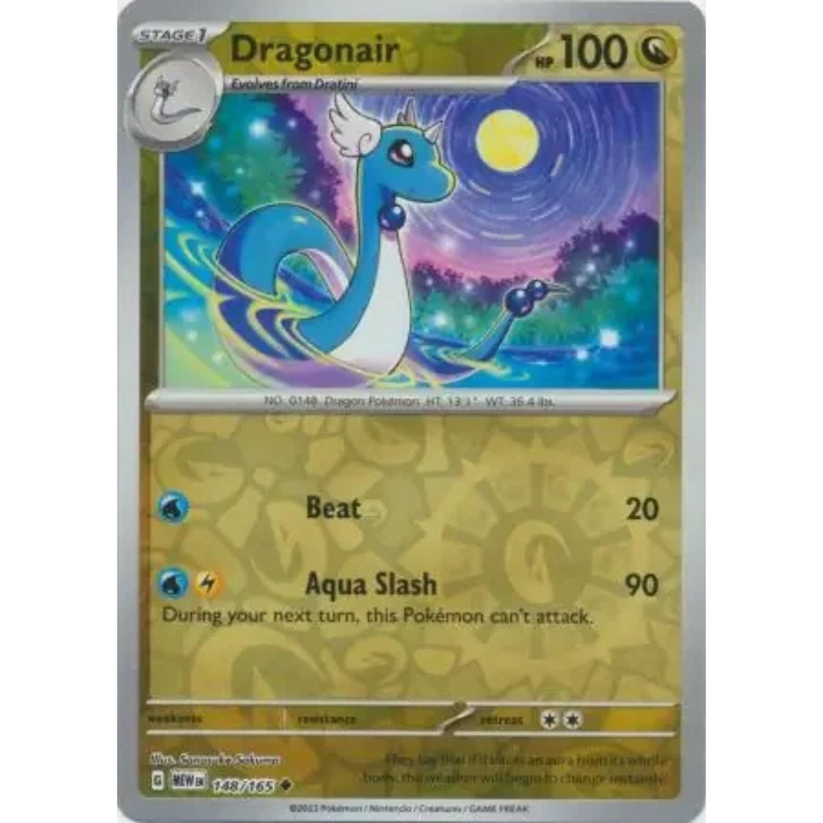 MEW 148 - Dragonair Reverse