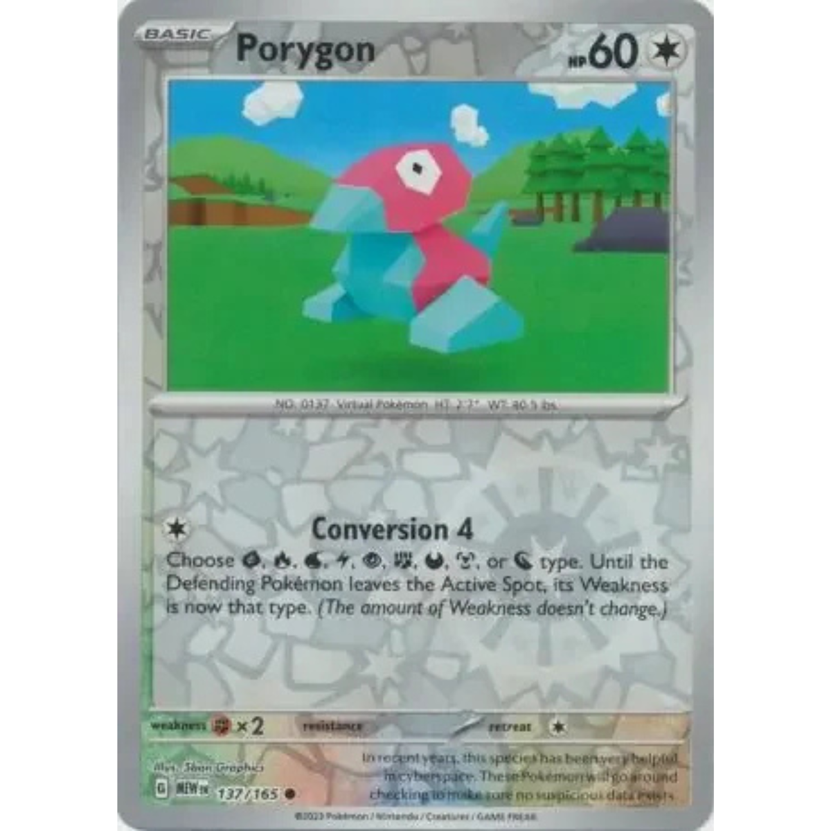 MEW 137 - Porygon Reverse