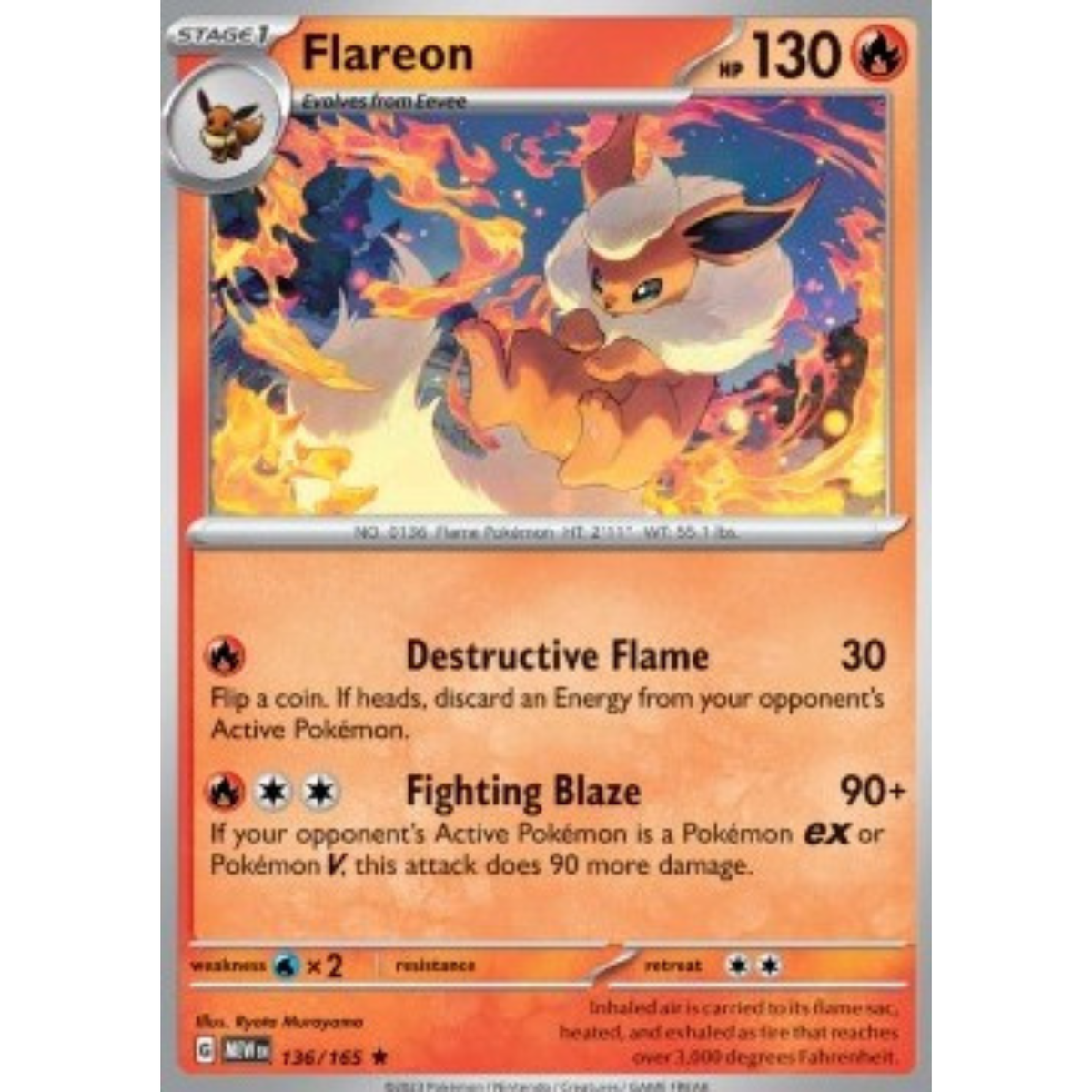 MEW 136 - Flareon Holo