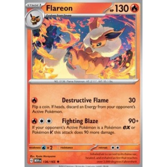 MEW 136 - Flareon Holo