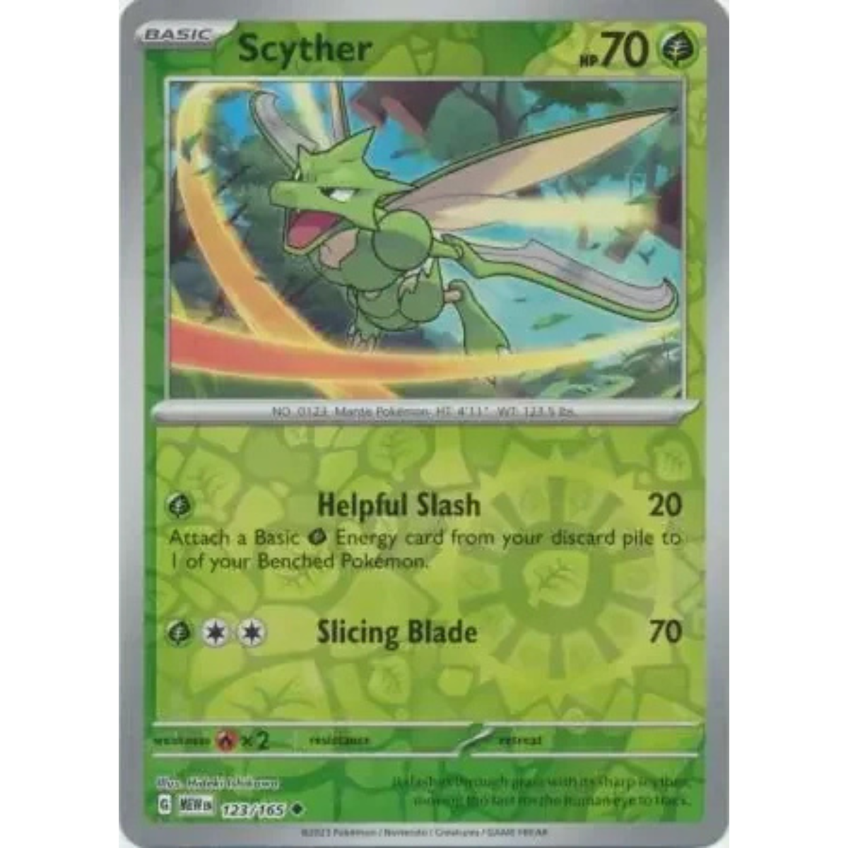 MEW 123 - Scyther Reverse