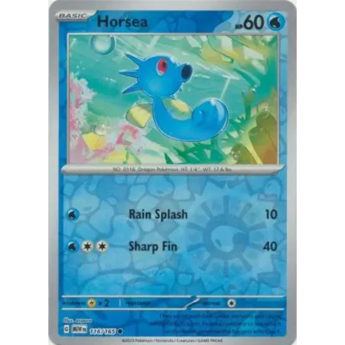 MEW 116 - Horsea Reverse