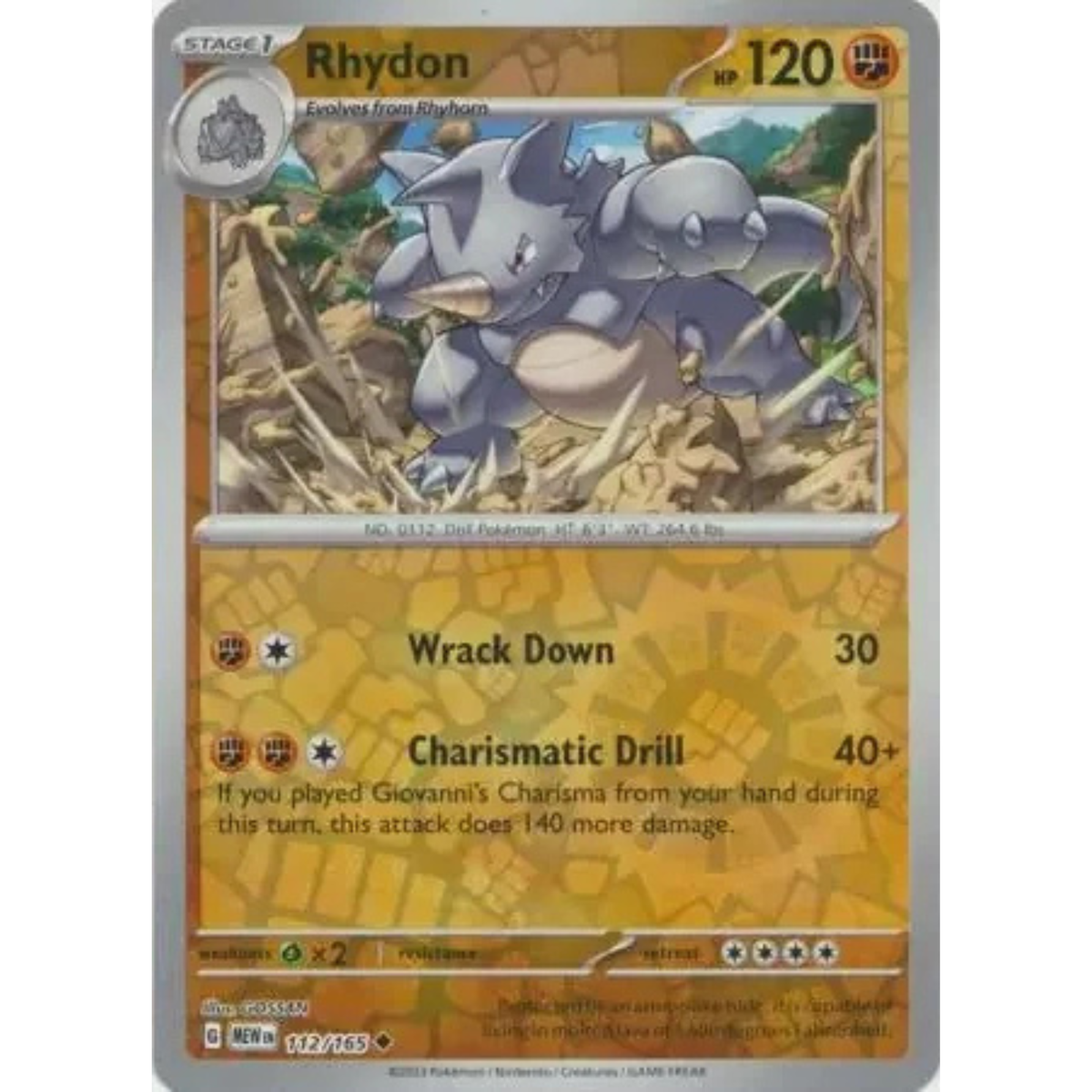 MEW 112 - Rhydon Reverse