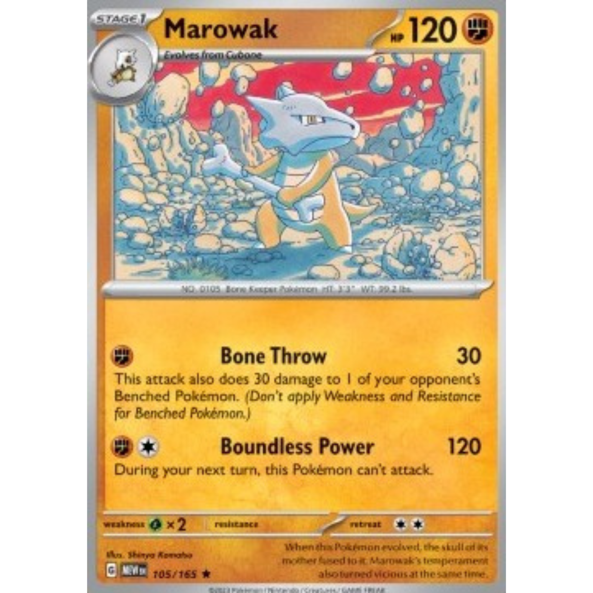 MEW 105 - Marowak Holo