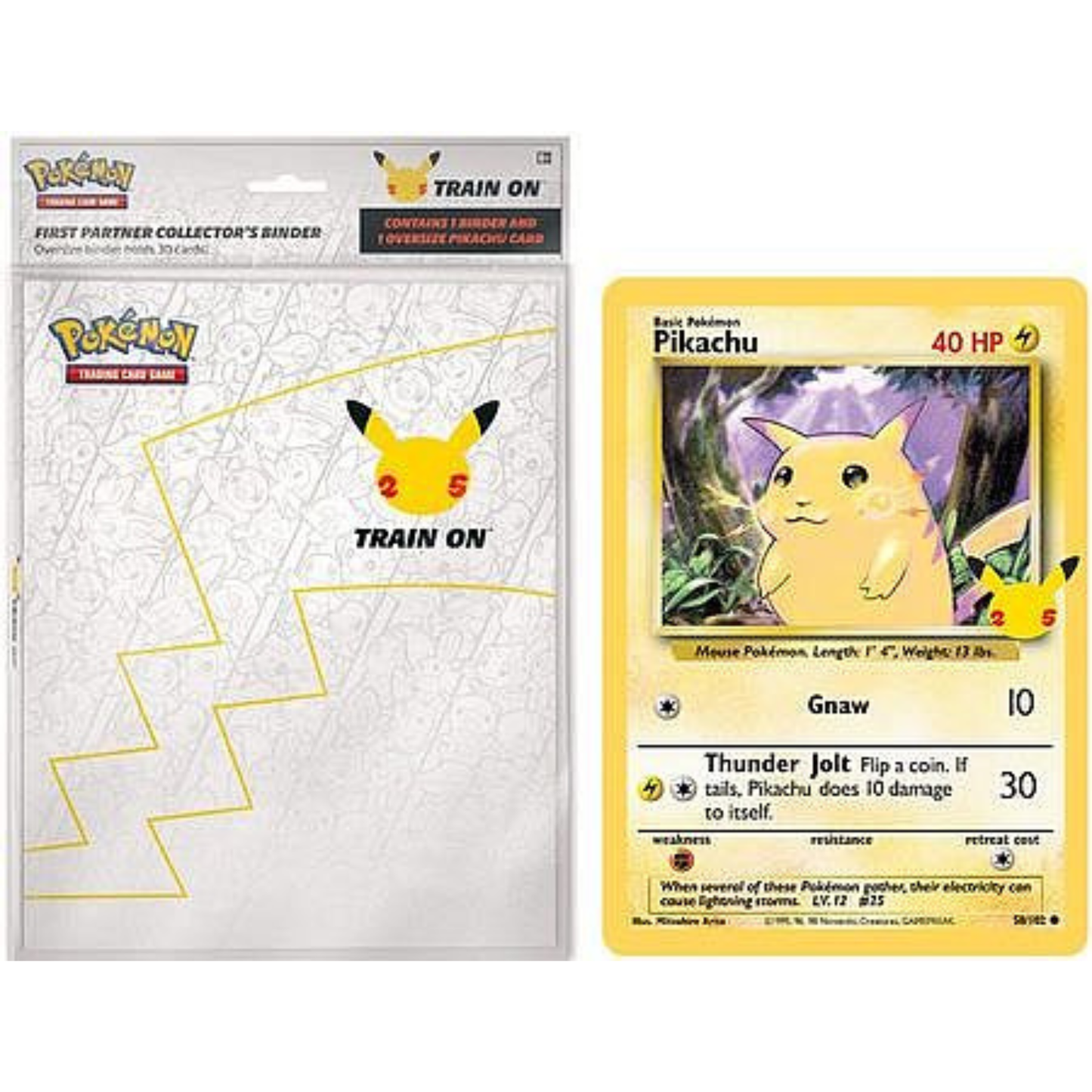 Mappe til jumbokort inkl, pikachu jumbokort