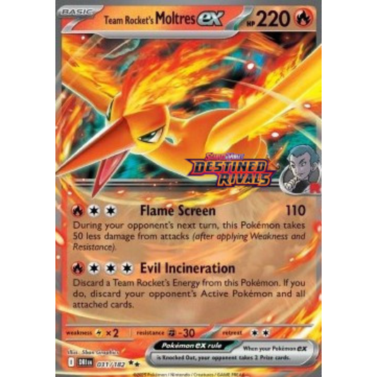 DRI 031 - Team Rocket's Moltres ex *STAMPED*